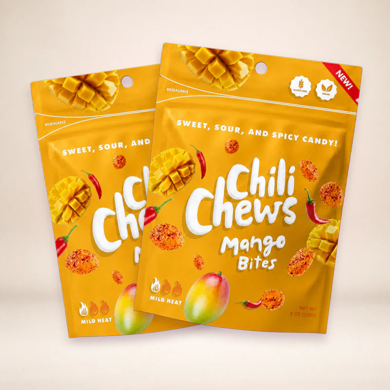 2 bags of Mango Bites Chili Chews